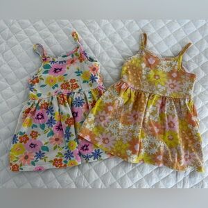 Cat & Jack Floral Dresses - 12 Months